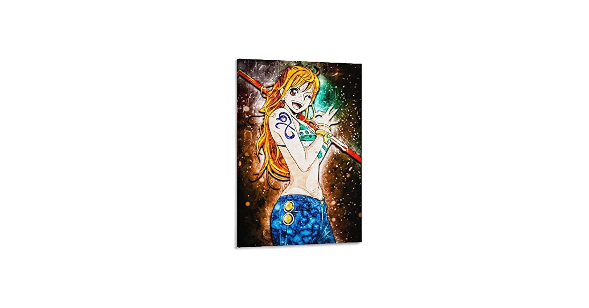Amazon.co.jp: ワンピースナミアニメキャンバスアートポスター